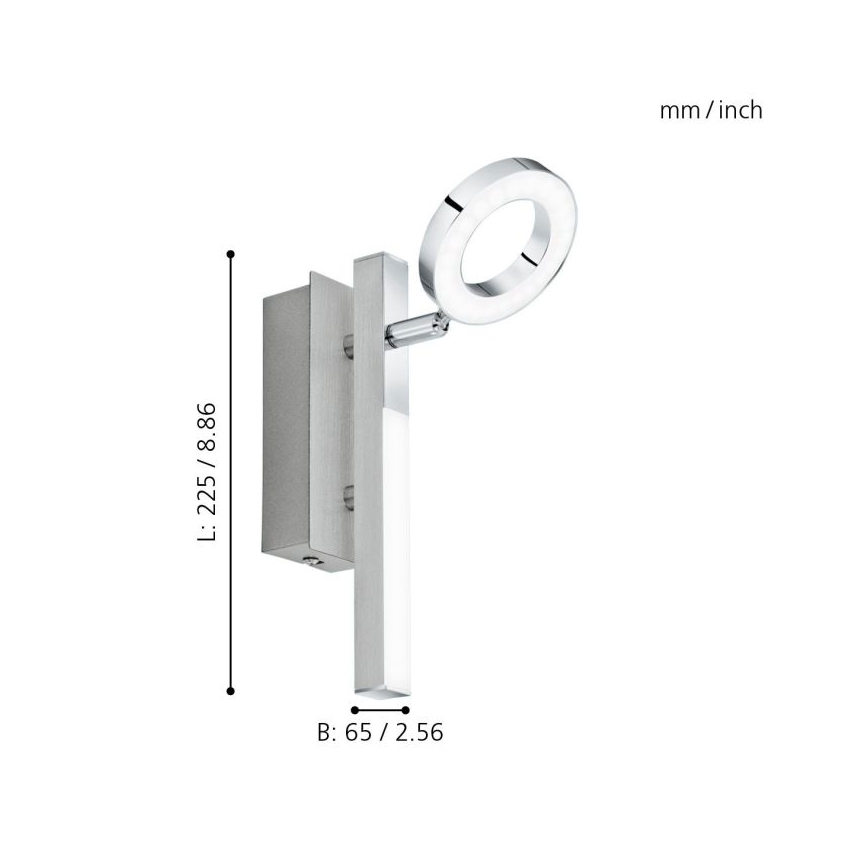 Eglo - Spotlight 1xLED/3,2W + 1xLED/2,2/230V