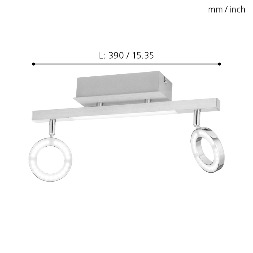 Eglo - Spotlight 2xLED/3,2W + LED/3,3/230V