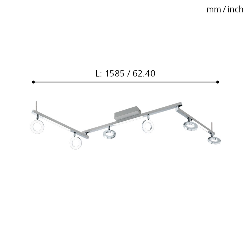 Eglo - Spotlight 6xLED/3,2W + 3xLED/3,3/230V