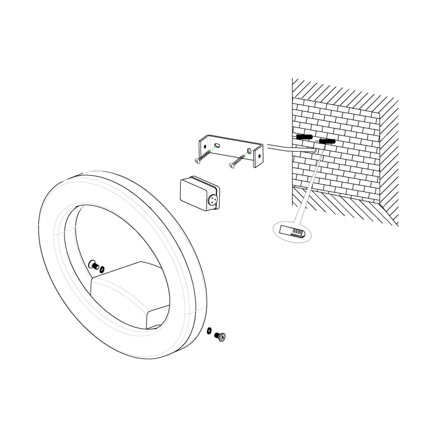 Eglo - LED Außenwandleuchte LED/10W/230V