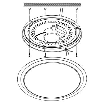 Eglo - LED Wand-/Deckenleuchte COMPETA-C LED/17W/230V