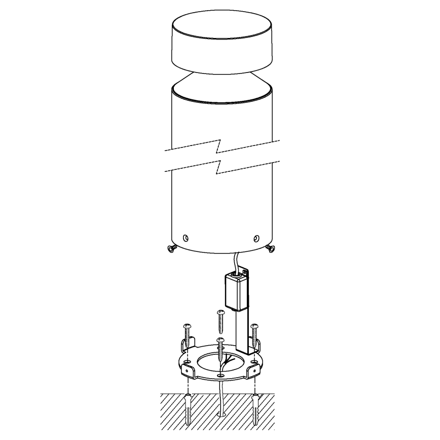 Eglo - LED Aussenlampe LED/11W/230V schwarz 450 mm