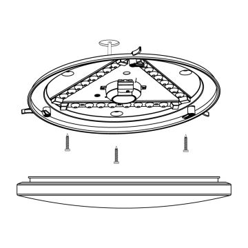 Eglo - LED Deckenleuchte LED/17,3W/230V