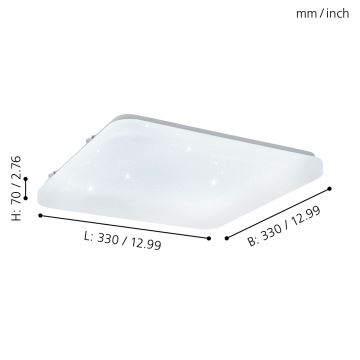 Eglo - LED Deckenleuchte LED/17,3W/230V