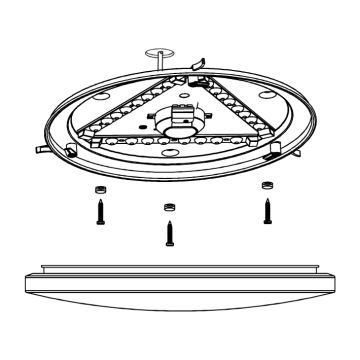 Eglo - LED Bad-Deckenleuchte LED/17,3W/230V