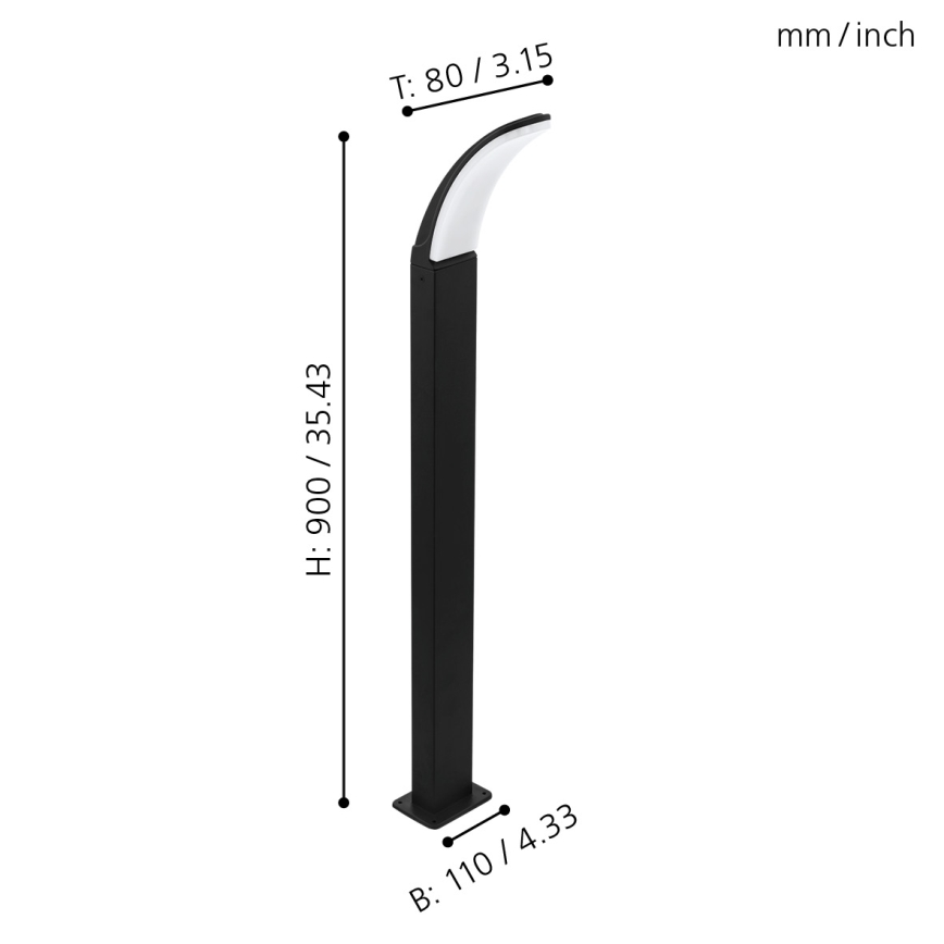 Eglo - LED Auβenlampe LED/11W/230V IP4Höhe 900