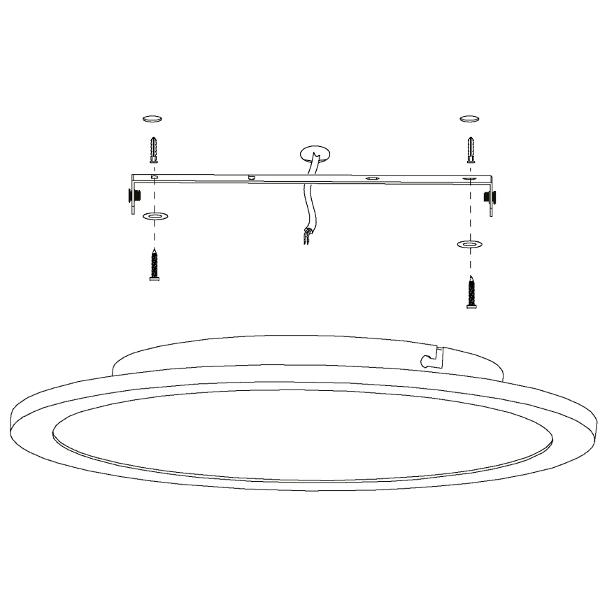 Eglo – Dimmbare LED-Deckenleuchte LED/19,5W/230V + Fernbedienung