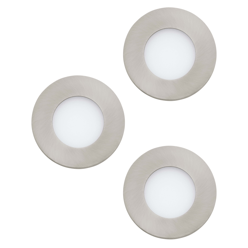 Eglo 98634 - SET 3x LED-Einbauleuchte für Badezimmer FUEVA LED/2,8W/230V