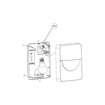 Eglo - Außenwandbeleuchtung 1xE27/28W/230V IP44