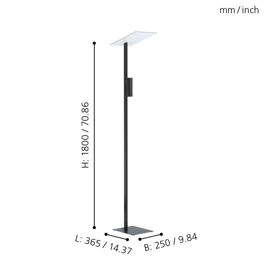 Eglo - LED Stehlampe 2xGU10/5W/230V