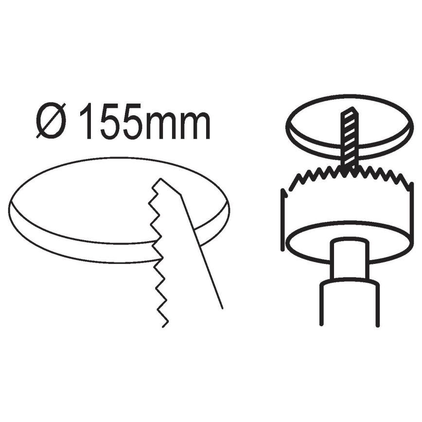 Eglo - LED Einbauleuchte LED/10,5W/230V