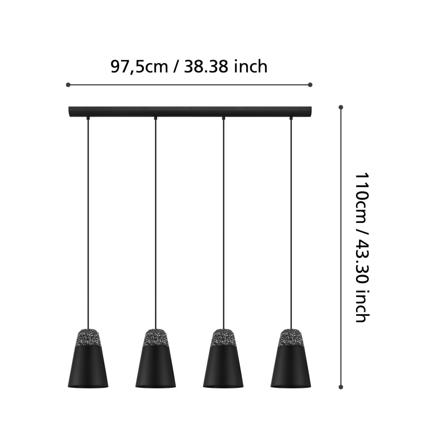 Eglo  - Kronleuchter an einer Schnur 4xE27/40W/230V