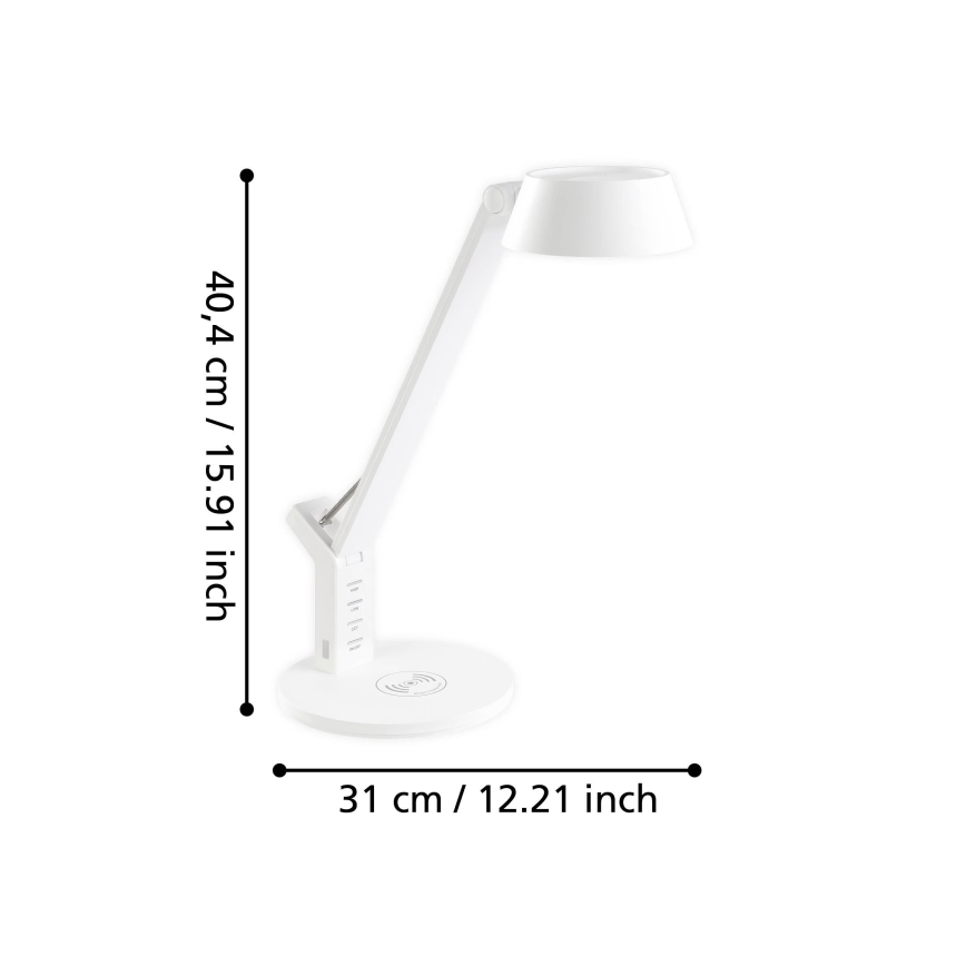 Eglo 99831 - LED dimmbare Touch-Tischleuchte BANDERALO LED/4,8W/230V weiß