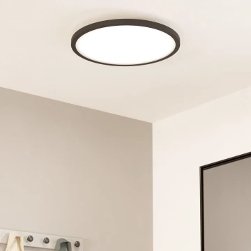 Eglo - Dimmbare LED-Deckenleuchte LED/33,5W/230V d 45 cm schwarz