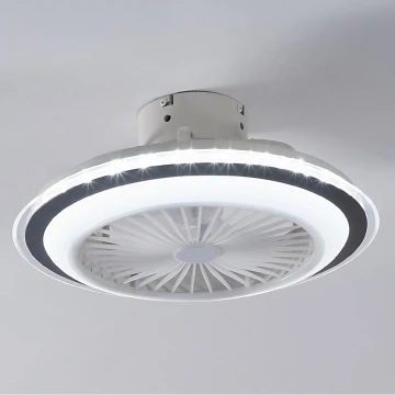 Eglo - Dimmbarer LED-Deckenventilator LED/25,5W/230V weiß/grau 2700-6500K + Fernbedienung