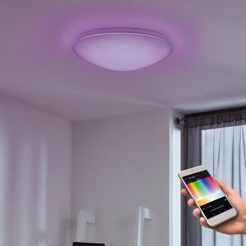 Eglo - LED RGB Wand-/Deckenleuchte GIRON-C LED/17W/230V
