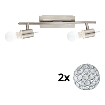 Eglo - LED-Strahler MY CHOICE 2xE14/4W/230V Chrom