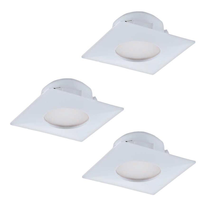 Eglo - SET 3x LED Einbauleuchte PINEDA 1xLED/6W/230V