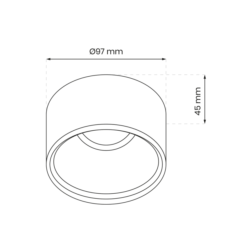 Einbaustrahler BALI 1xGU5,3/MR16/25W/12V oval schwarz