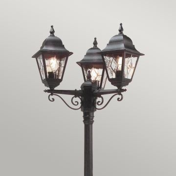 Elstead - Außenlampe NORFOLK 3xE27/100W/230V IP43 schwarz