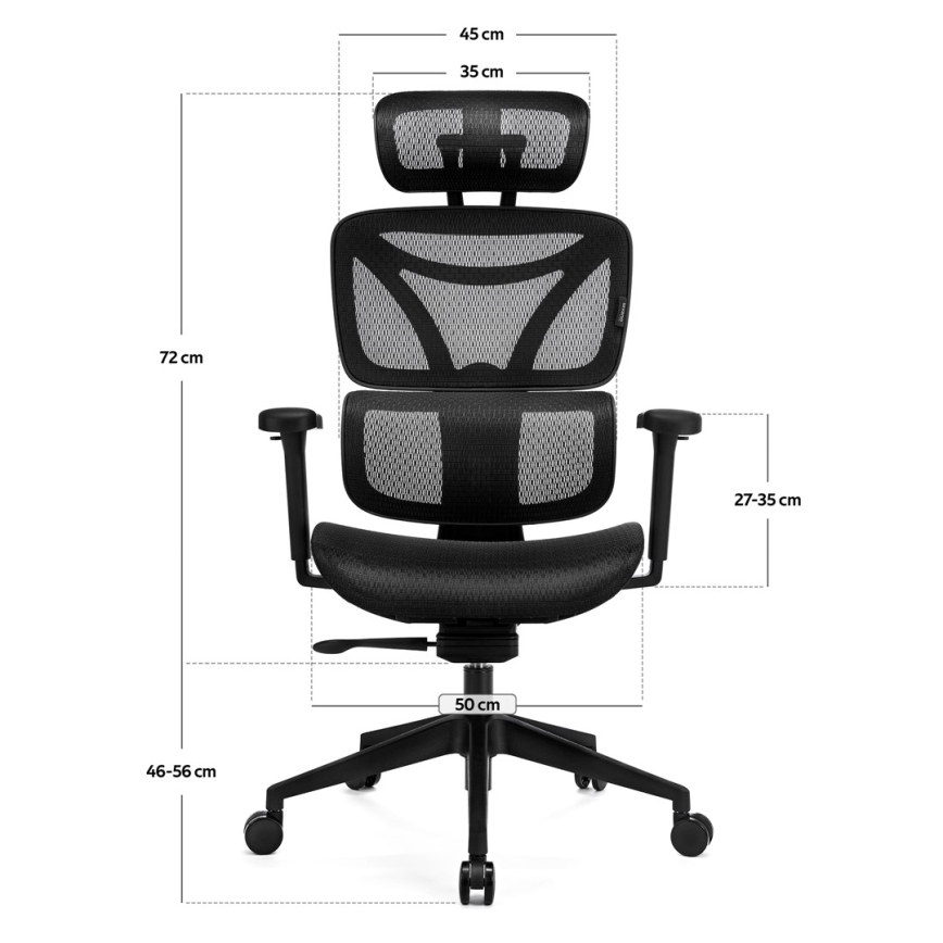 Ergonomischer Bürostuhl LEVANO schwarz