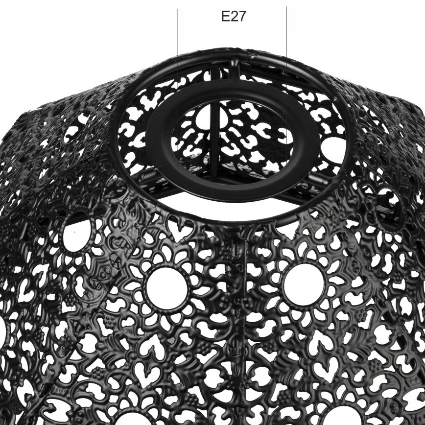 Ersatz-Lampenschirm SAMIRA E27 d 33 cm schwarz