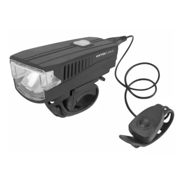 Extol - LED Wiederaufladbare Fahrradtaschenlampe mit Horn LED/5W/1200mAh/3,7V IPX4