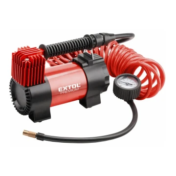 Extol Premium - Autokompressor 12V mit Tasche und Zubehör