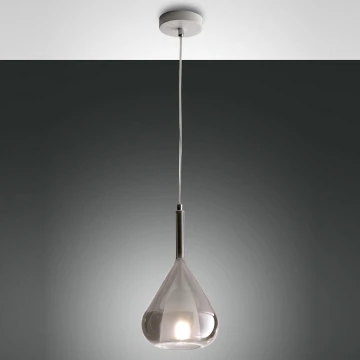 Fabas Luce 3481-40-126 - Hängeleuchte an Schnur LILA 1xE27/40W/230V grau