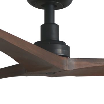 FARO 34276WP - Deckenventilator KLIM L Holz/schwarz d 150 cm + Fernbedienung