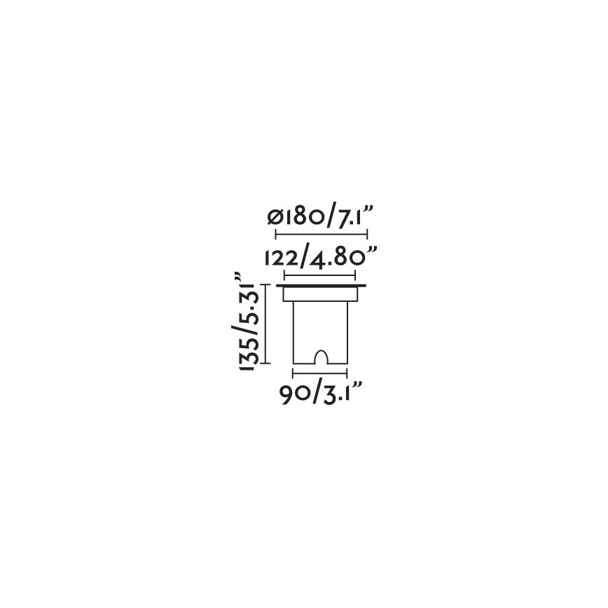 FARO 70309 - LED-Außenleuchte für die Einfahrt GEISER LED/15W/230V IP67