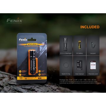 Fenix E12V20 - LED-Taschenlampe LED/1xAA IP68