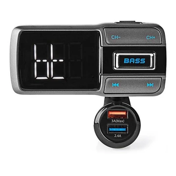 FM-Autosender Bluetooth/3A/2,4A Sprachsteuerung