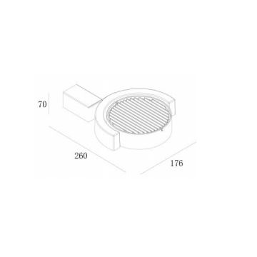 Gardino LX1241A - LED Auβen-Wandleuchte MARGHERITA LED/15W/230V IP54