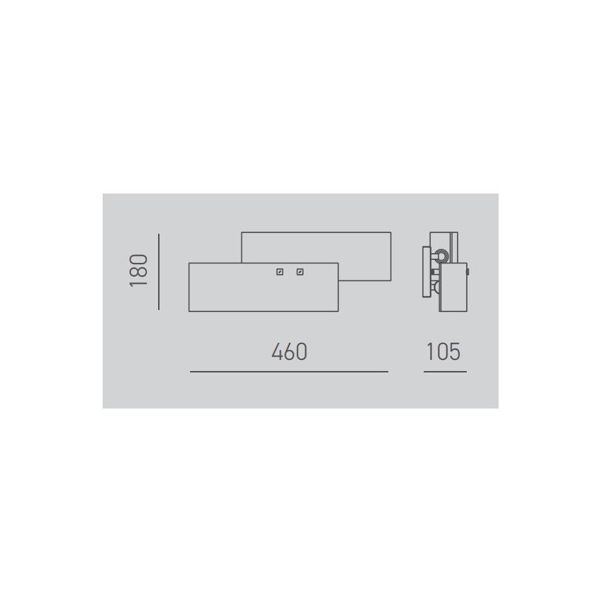 Gea Luce LARA A P oro - Wandleuchte LARA 2xE14/42W/230V golden