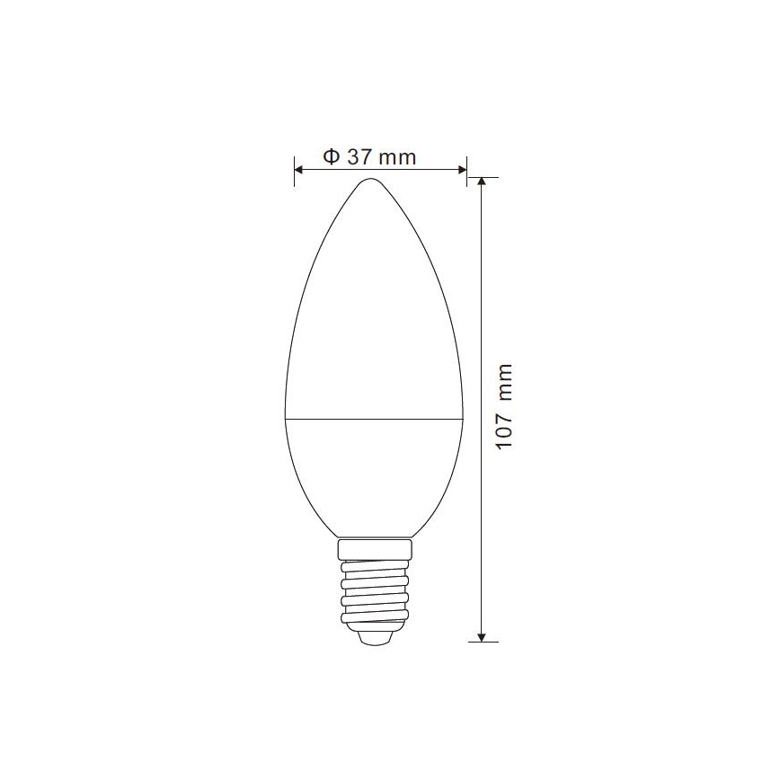 Globo - Dimmbare LED-Glühlampe E14/5W/230V 4000K