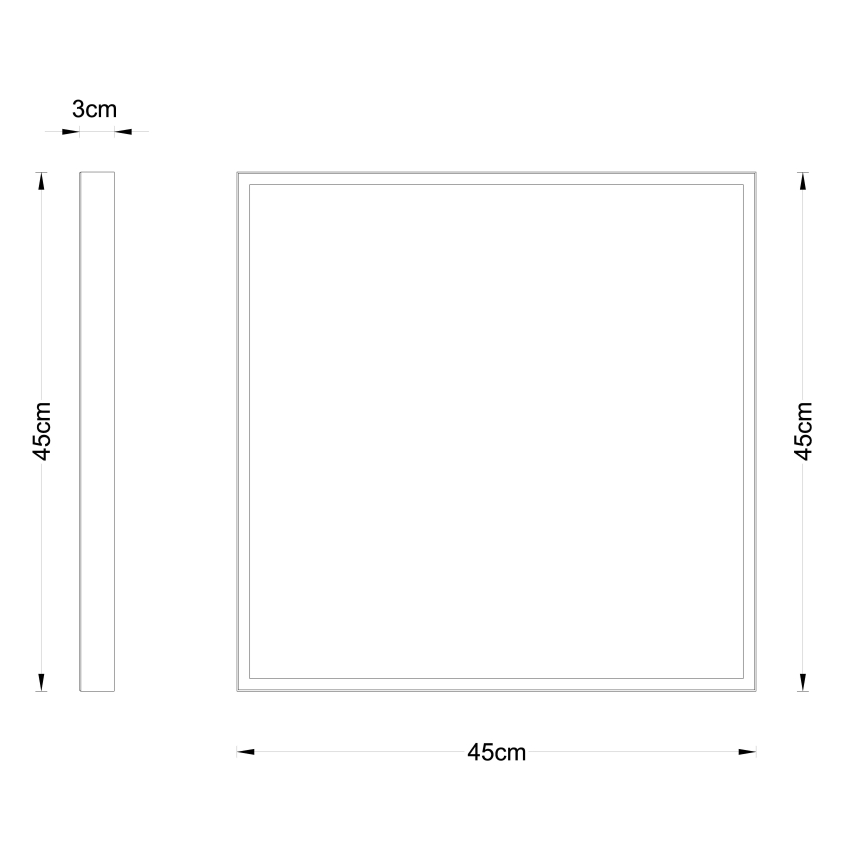 Globo - LED-Deckenleuchte LED/30W/230V 45x45 cm