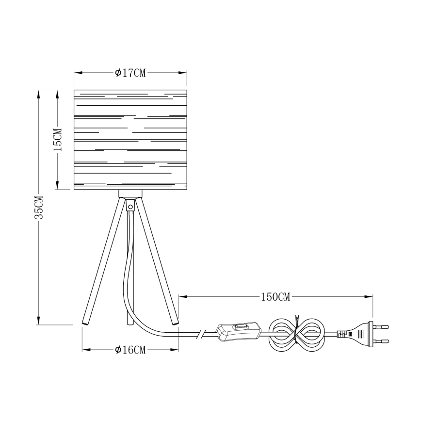 Globo - Tischlampe 1xE14/15W/230V