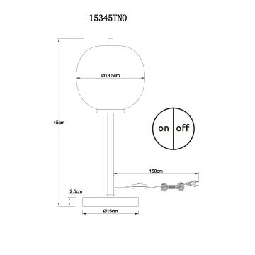 Globo - Tischlampe 1xE14/40W/230V Chrom