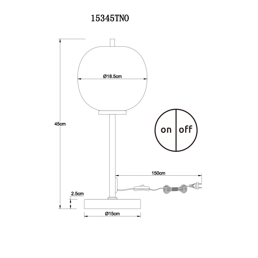 Globo - Tischlampe 1xE14/40W/230V Chrom