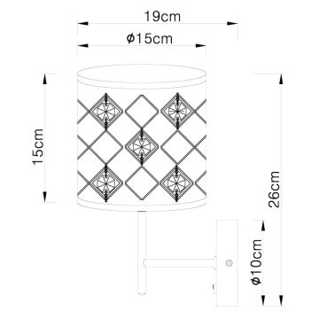 Globo - Wandleuchte 1xE14/40W/230V