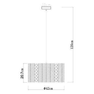 Globo - Lustr na lanku 1xE27/60W/230V gold/schwarz