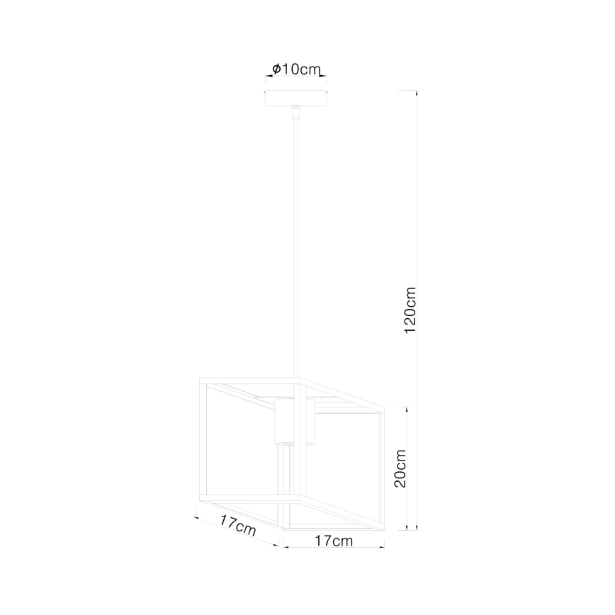 Globo - Kronleuchter an Schnur 1xE27/60W/230V