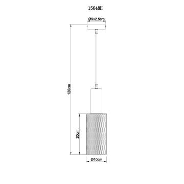 Globo - Hängeleuchte an Schnur 1xE27/60W/230V schwarz