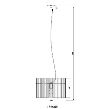 Globo - Hängeleuchte an Schnur 1xE27/60W/230V