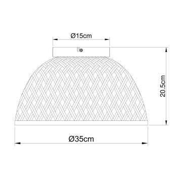 Globo - Aufbauleuchte 1xE27/15W/230V Bambus