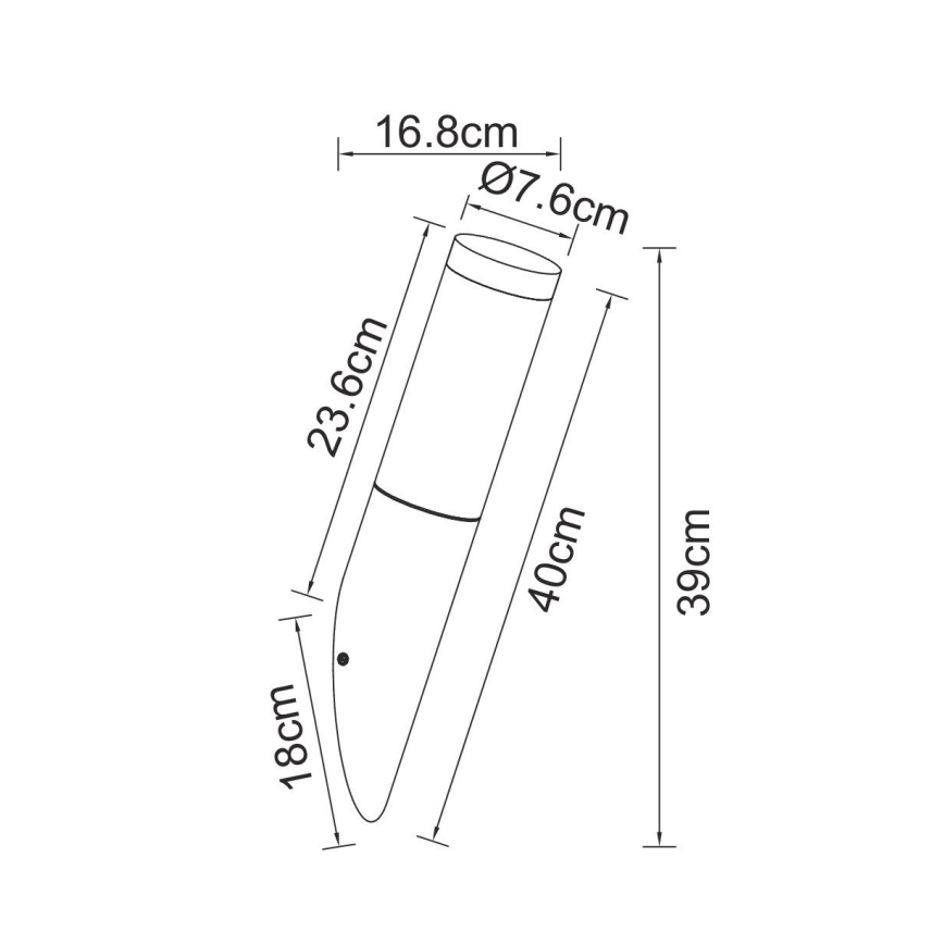 Globo - Außenwandbeleuchtung 1xE27/60W/230V IP44