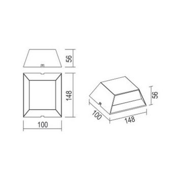 Globo - LED-Wandleuchte für den Außenbereich LED/7W/230V IP54 anthrazit