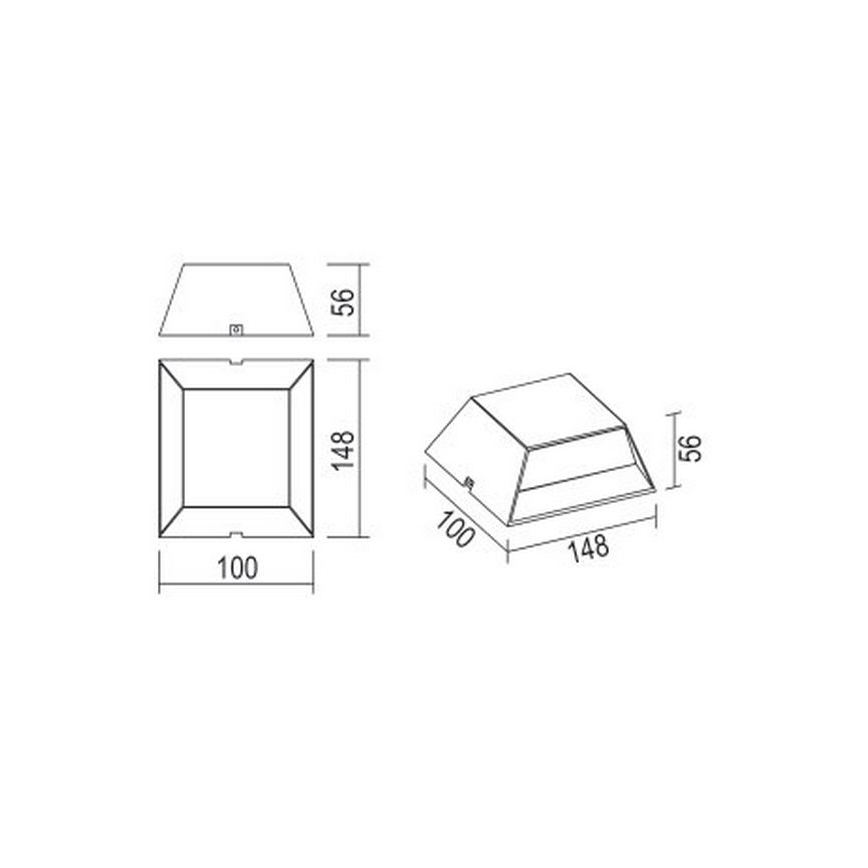 Globo - LED-Wandleuchte für den Außenbereich LED/7W/230V IP54 anthrazit