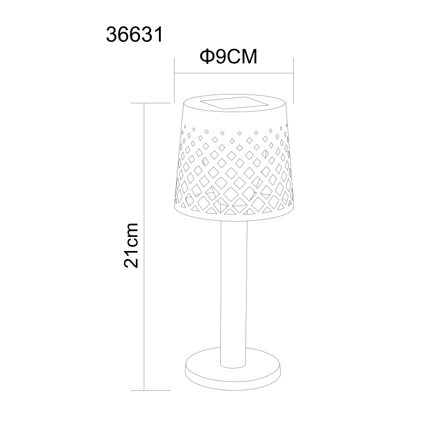 Globo - LED-Solarleuchte LED/0,06W/3,2V 3000K IP44 schwarz